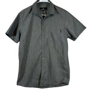 Molokai Surf Charcoal Gray Button Down Shirt Size Med EUC #1080